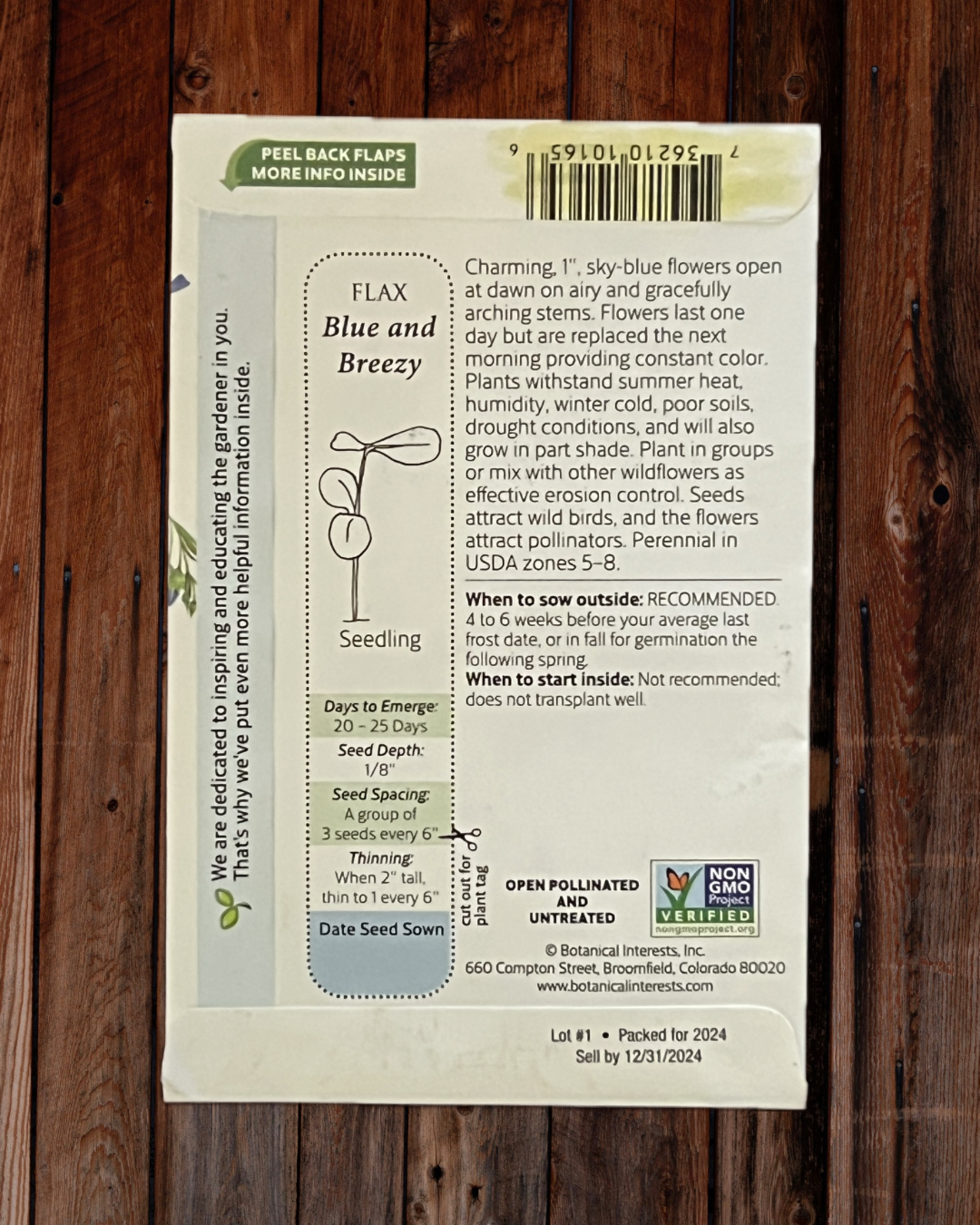 Flax Seeds - Demeter Earth