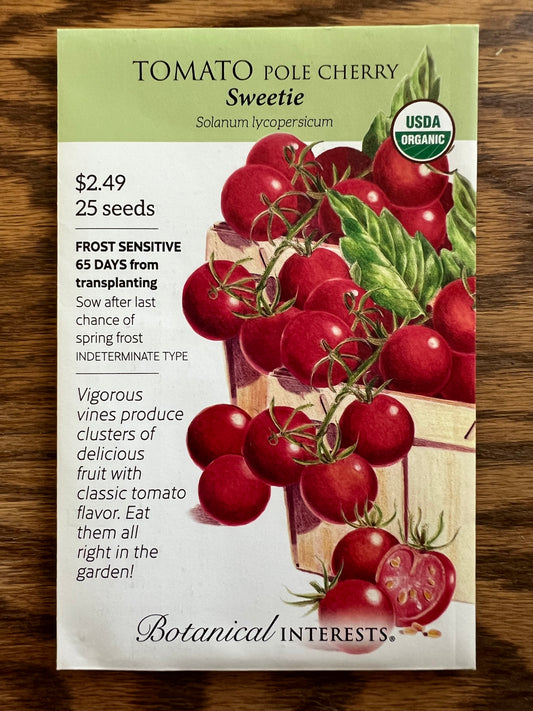 Tomato Pole Cherry Sweetie Seeds - 25 count