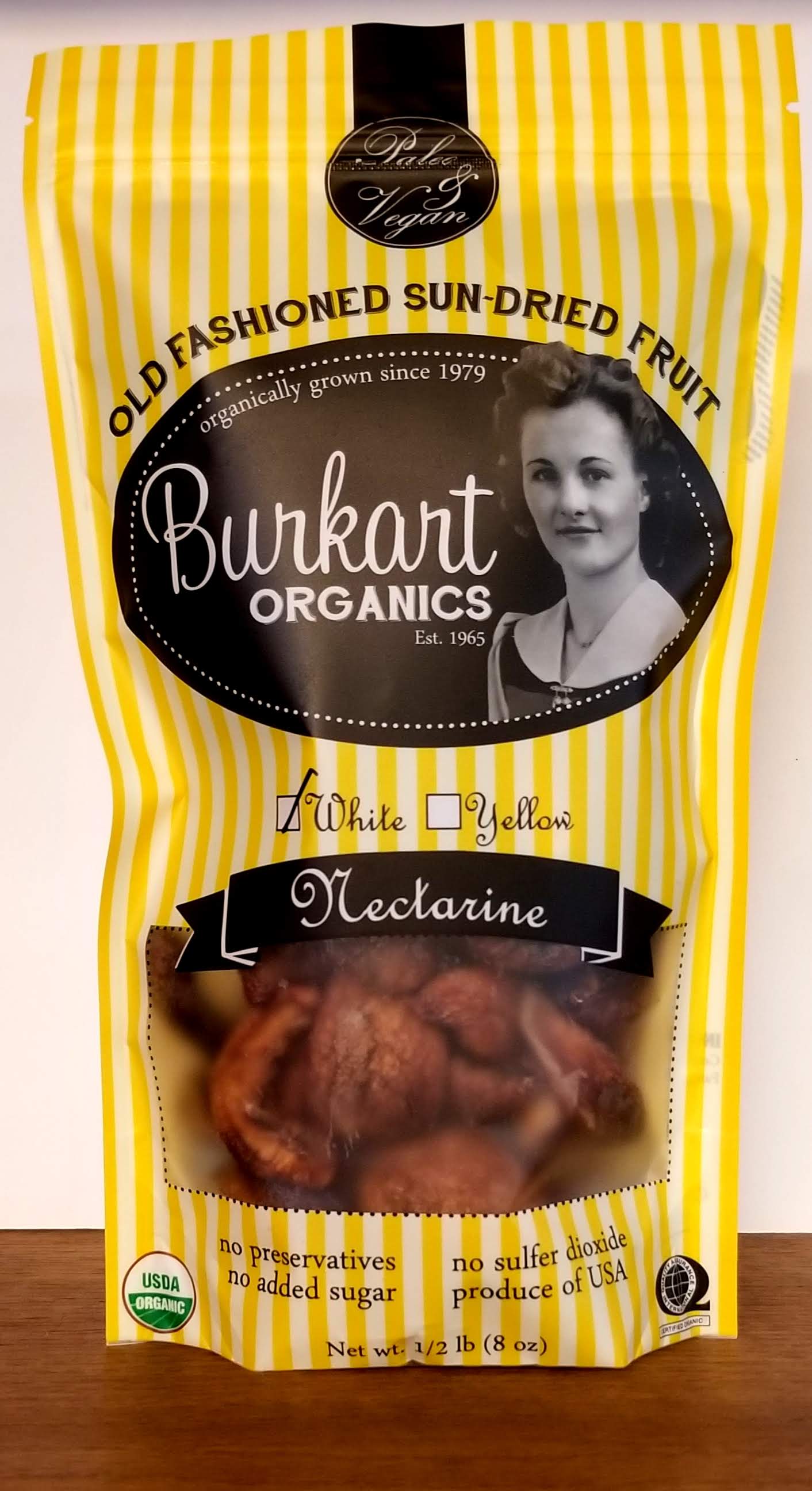 Certified Organic Dried White Nectarine - Demeter Earth