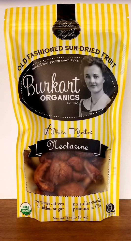 Certified Organic Dried White Nectarine - Demeter Earth