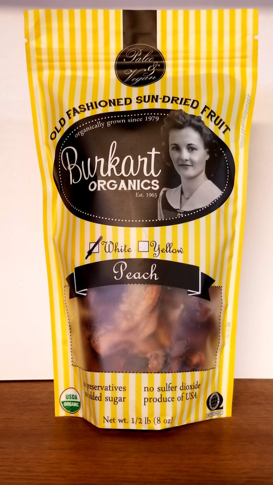 Certified Organic Dried White Peach - Demeter Earth