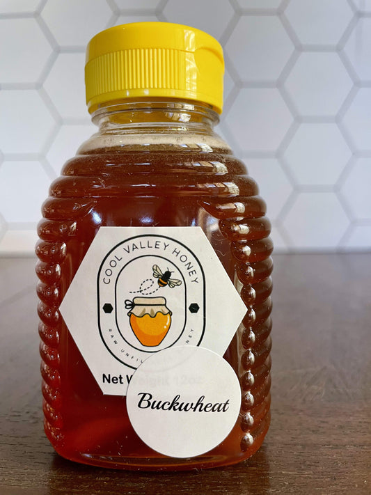 8oz Bottle of Raw Honey - Demeter Earth