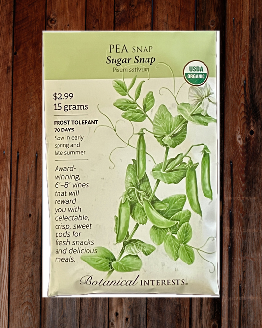 Sugar Snap Pea Seeds - Demeter Earth