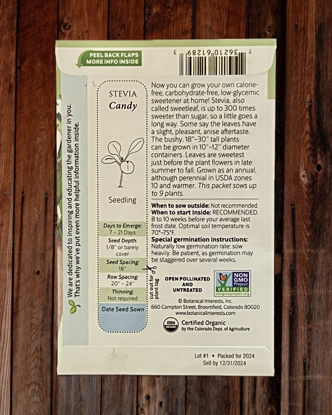 Stevia Candy Seeds - Demeter Earth